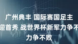 广州典丰 国际赛国足主帅迎首秀 战世界杯新军力争不败